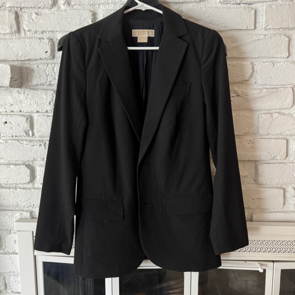 Michael Kors black two-button blazer